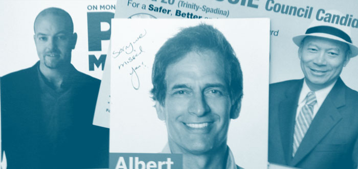 Send Every Candidate your Toronto city council candidate campaign flyers